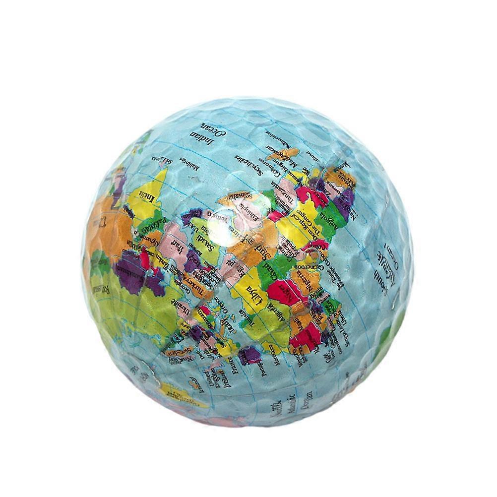 Earth Pattern Golf Training Ball High Selected Material for Practical Golf Practice