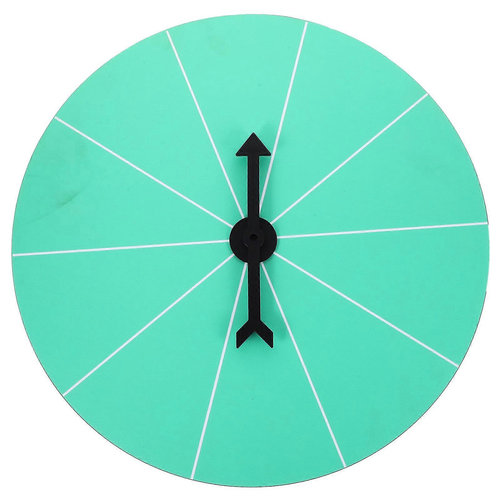 Rotating Prize Wheel for Parties Made of Plastic Light Green Color Perfect for Fun Games