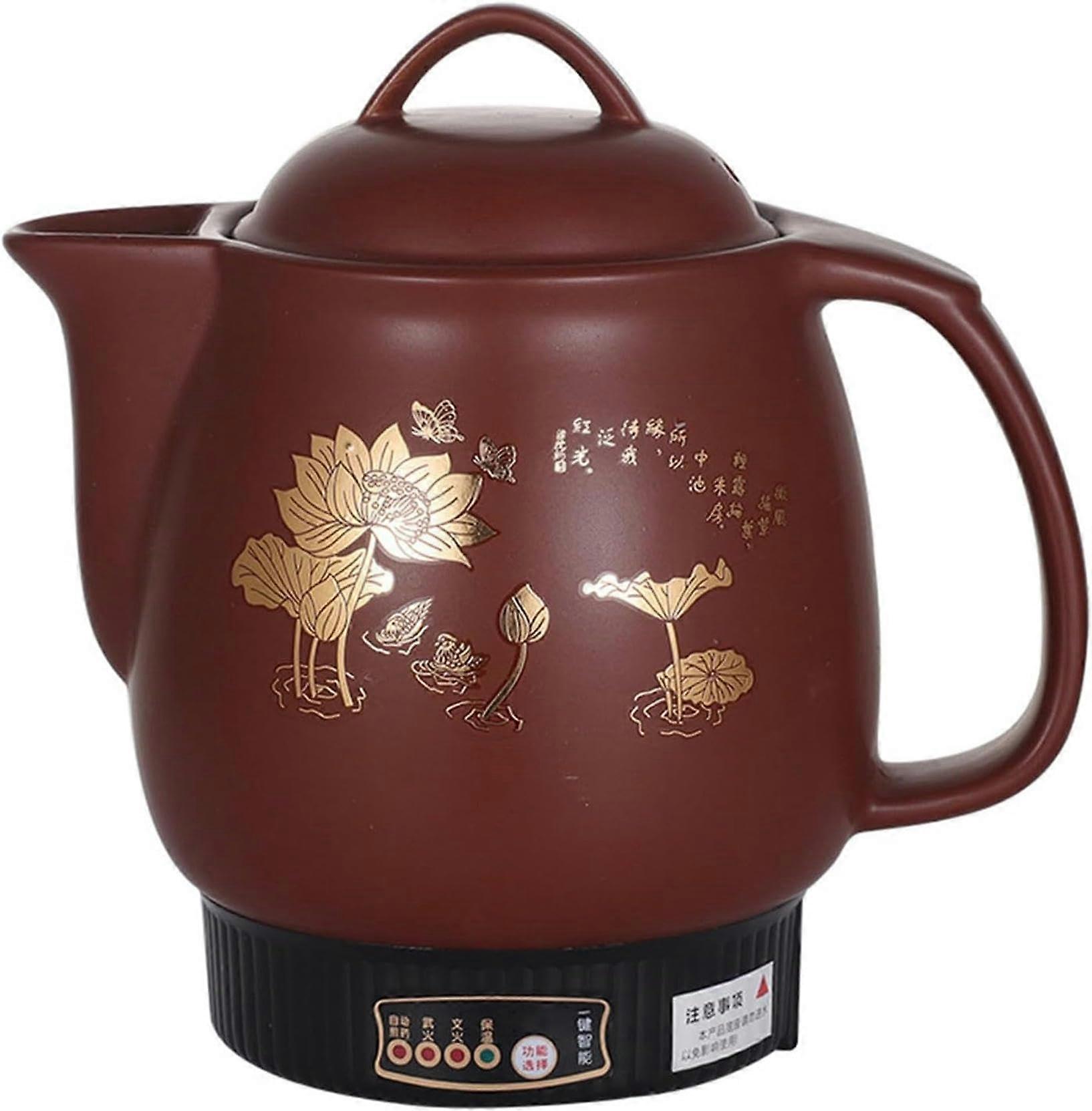 8L Automatic Cooker Ceramic Pot, HeatResistant Ceramic Heater with Large Capacity, Electric Teapot, for Within 1000 g 1 Piece