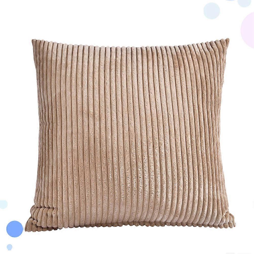 Here's a refined and professional product description based on the title you provided:
**Khaki Corduroy Cushion Covers – Square Pillow Cases for