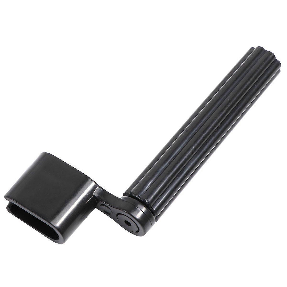 Durable Black Plastic Guitar String Winder and Pin Puller Tool for Easy Instrument Maintenance