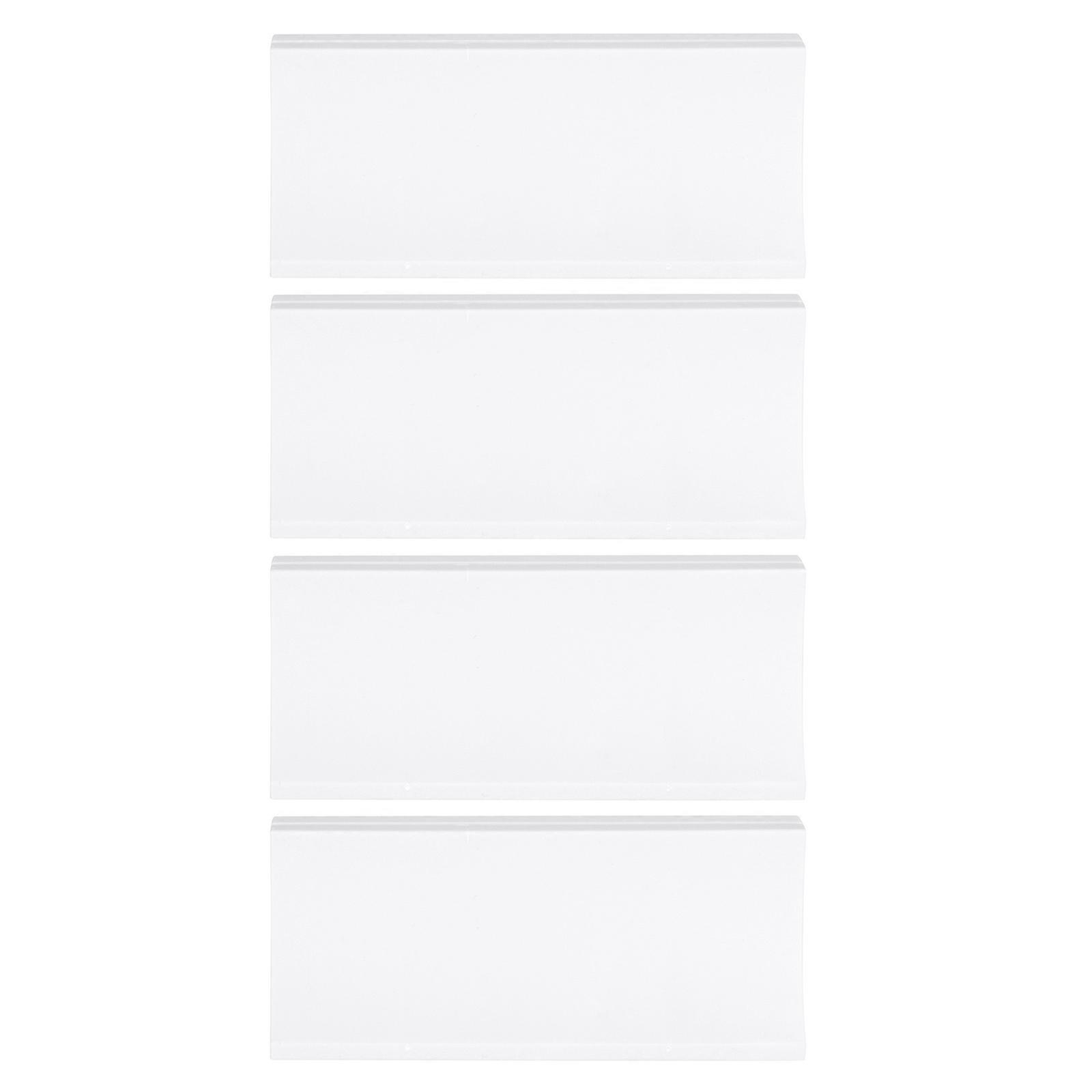 Privacy Screen Clamps Desktop Glass Baffle Clips Work Environment Square ABS Plastic 4Pcs