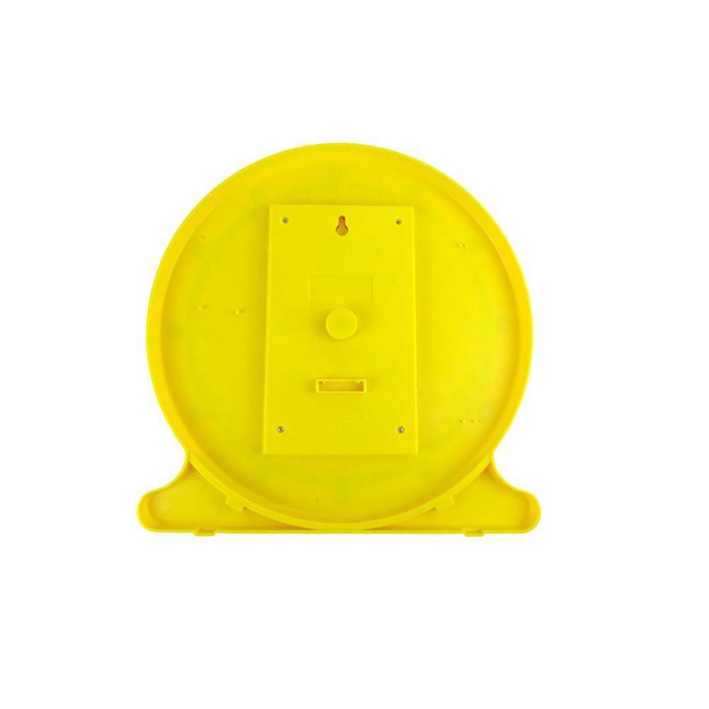 Yellow Plastic Clock Time Learner Toy for Pupils Great Educational Tool 1Pc