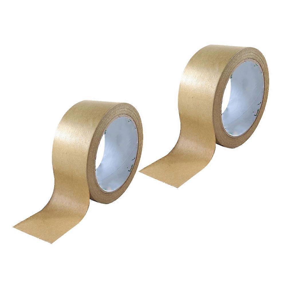 Colored Tapes Solid Color Gift Packaging Band Kraft Paper For Books 2 Rolls