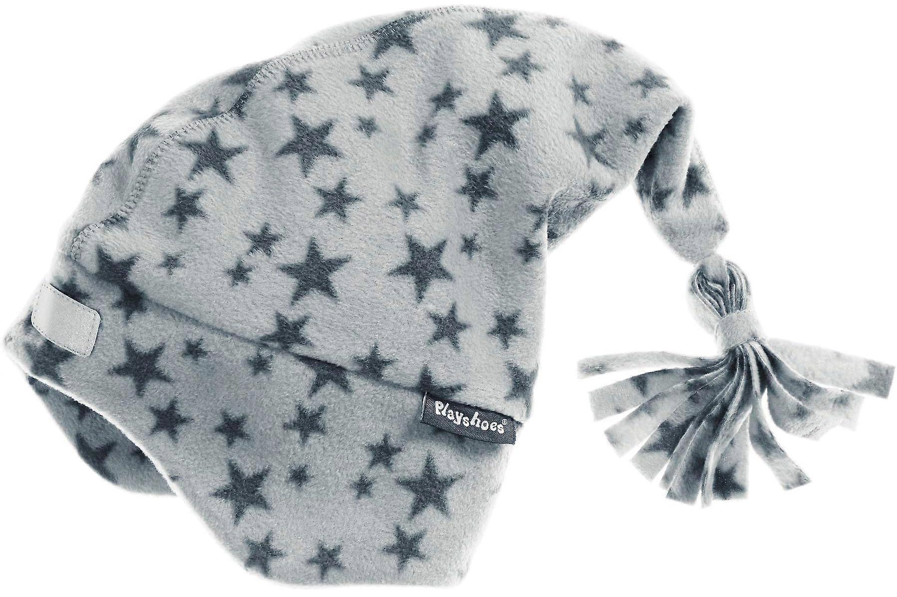Unisex Children's Fleece Winter Hat 51-Pointed Grey Stars Pattern, One Size