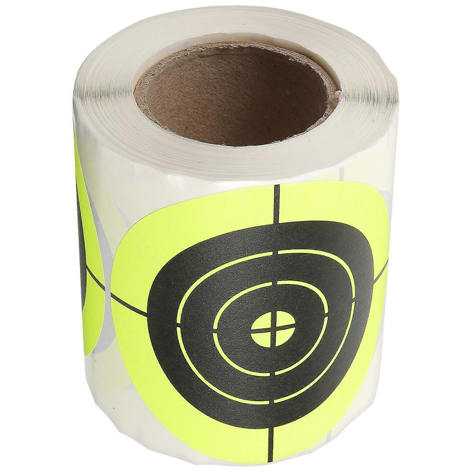 Coloured Dots Stickers Suitable For Sports Enthusiasts 7.6x7.6cm Square Shape Fluorescent Effect 200Pcs/Roll