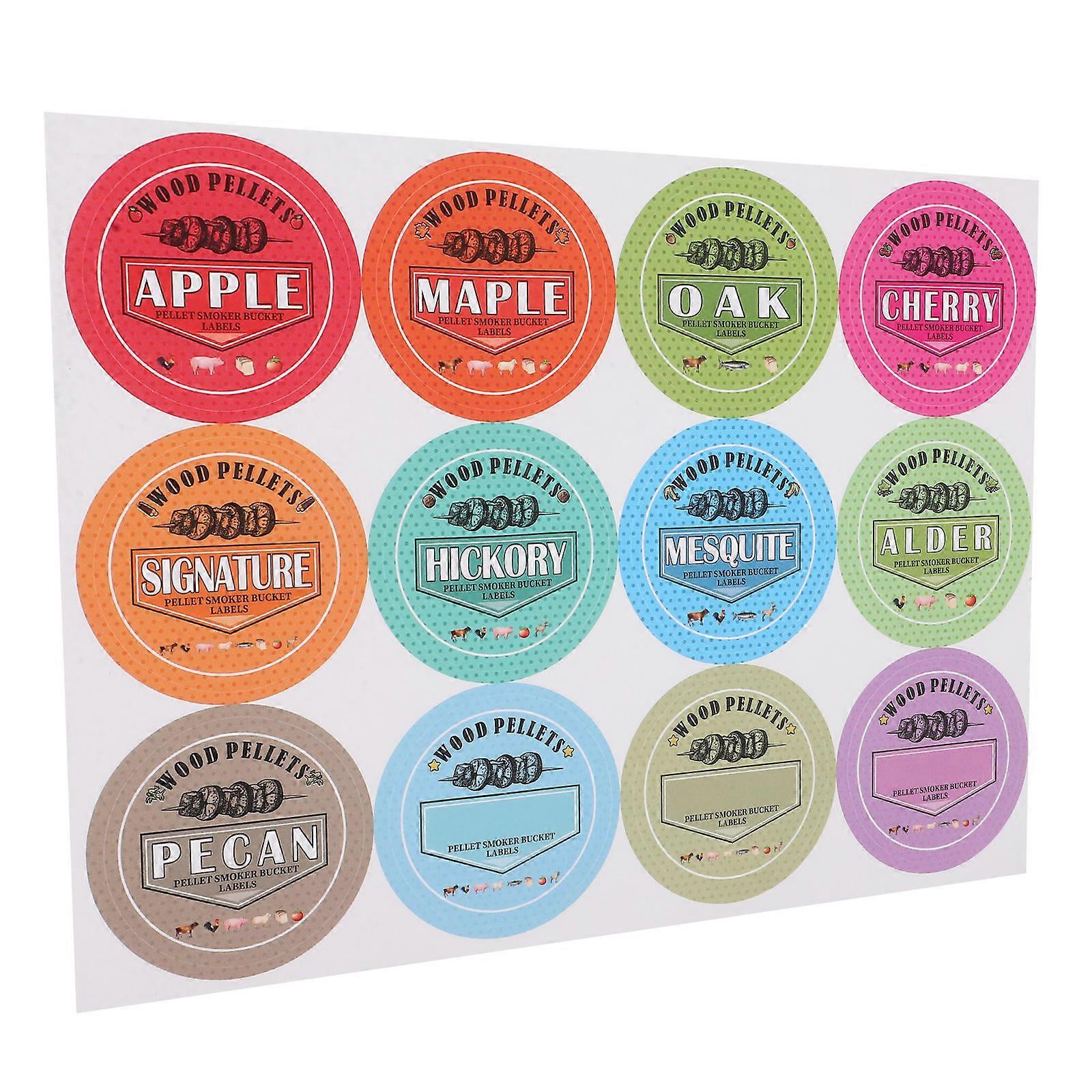 1 Sheet of Storage Bucket Label Stickers for Different Flavors Identification Labels