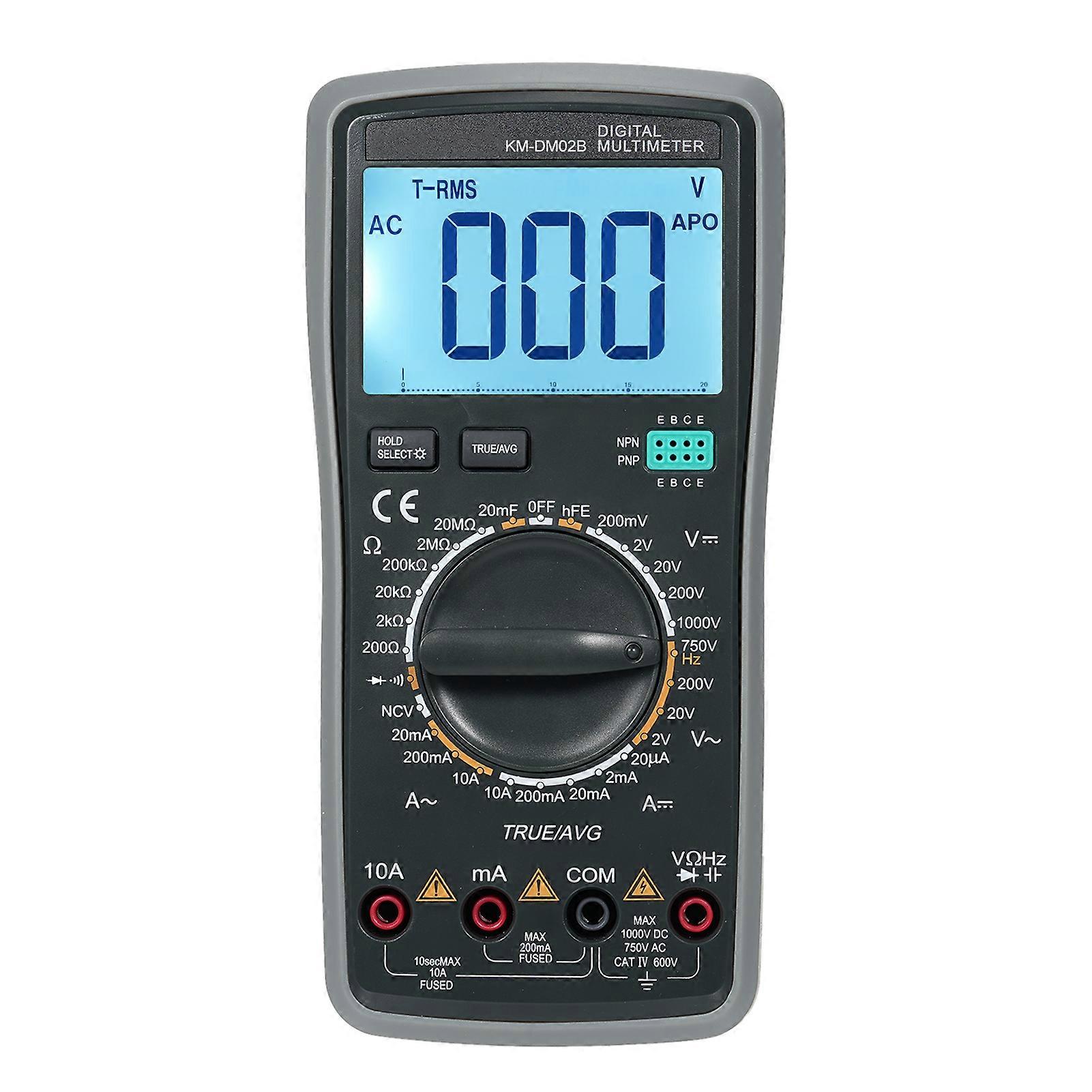 CYDT KM-DM02B Smart Digital Multimeter Auto Range 2000 Counts Universalmessgerät Handheld Multifunktionaler Tester Voltmeter Amperemeter