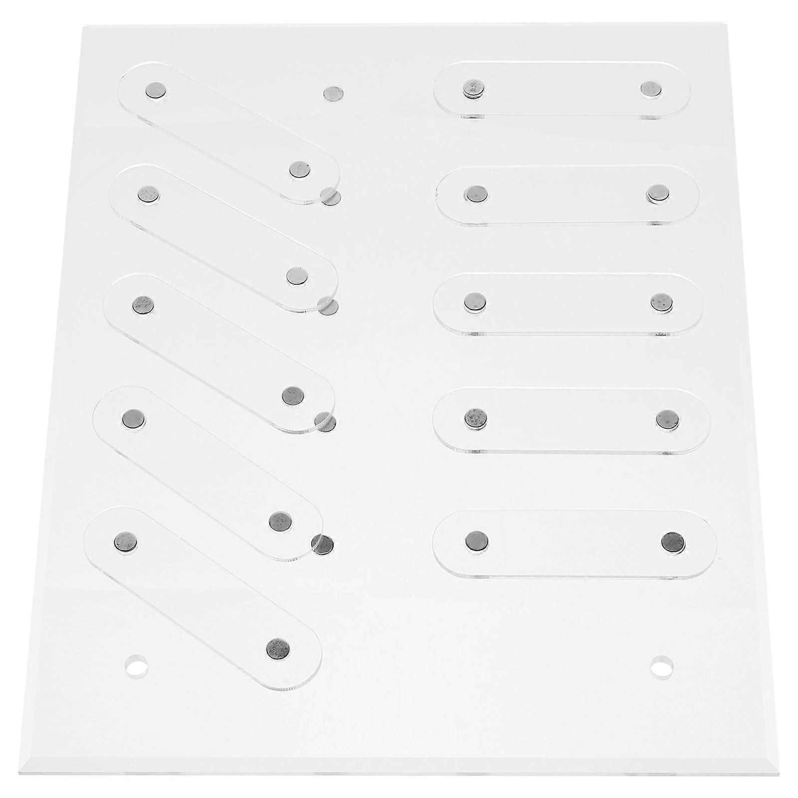 Manicure Display Stand For Individuals And Professionals Ideal For Home Use With Rectangular Acrylic Design 20X16X0.4CM 1 Set