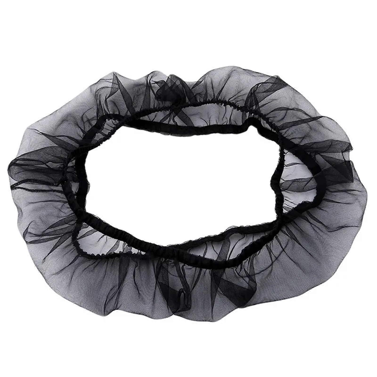 Bird Cage Mesh Net Cover 2 Pieces Soft Easy Clean Nylon Air Mesh Cover (Black, L)