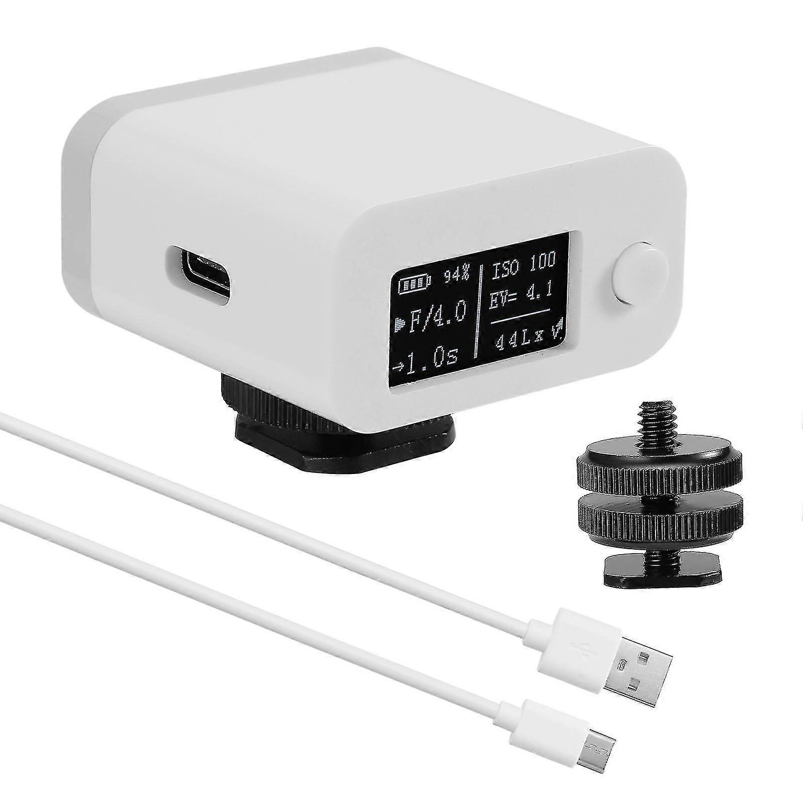 M08 Light Meter Camera Photometer Photography Set-top Reflection Light Meter Hot/cold Shoe Fixing Camera Light Meter
