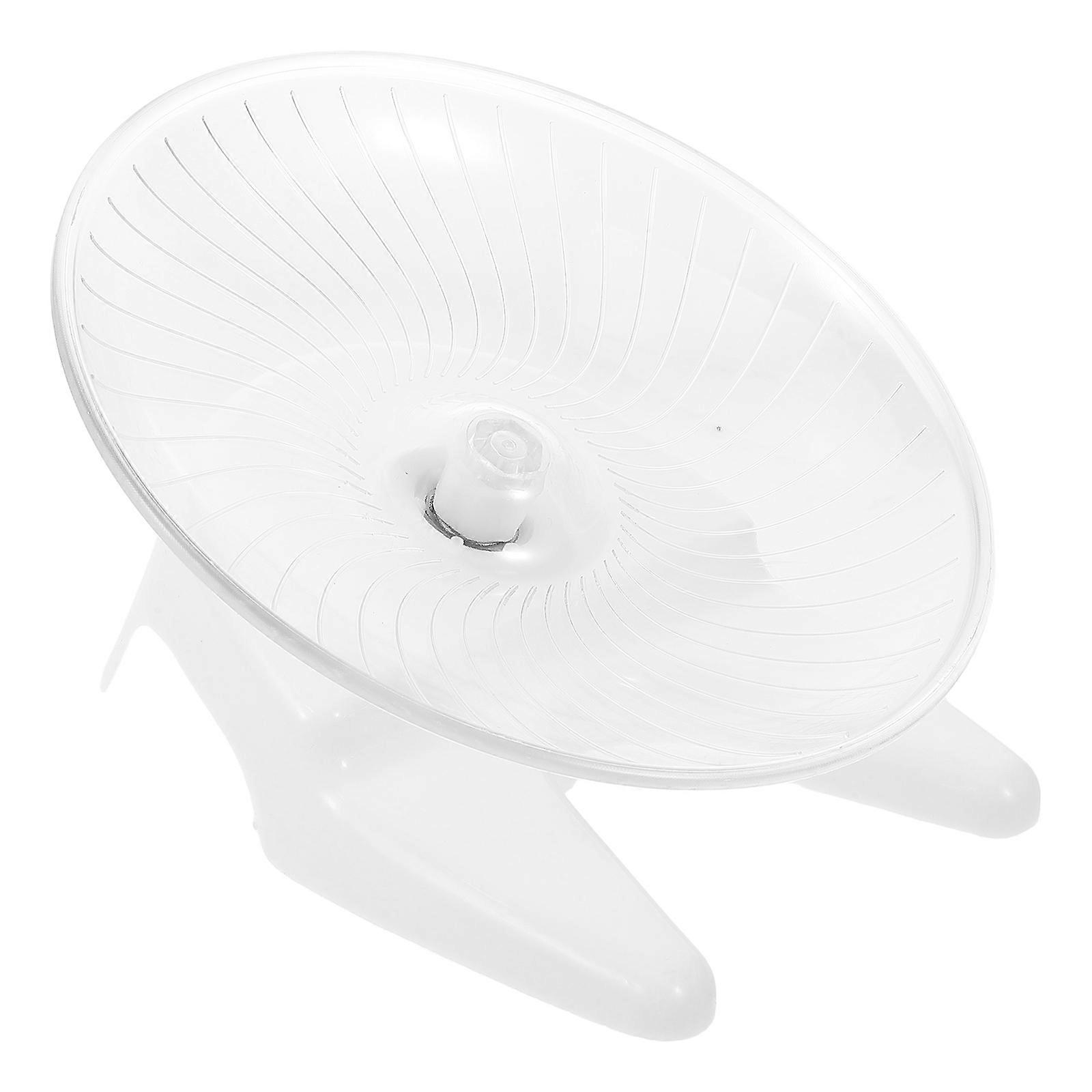 Silent Running Hamster Exercise Wheel with Stand – Durable, Easy to Clean Pet Wheel for Hamsters, Gerbils, and Small Pets – Stable Design, White