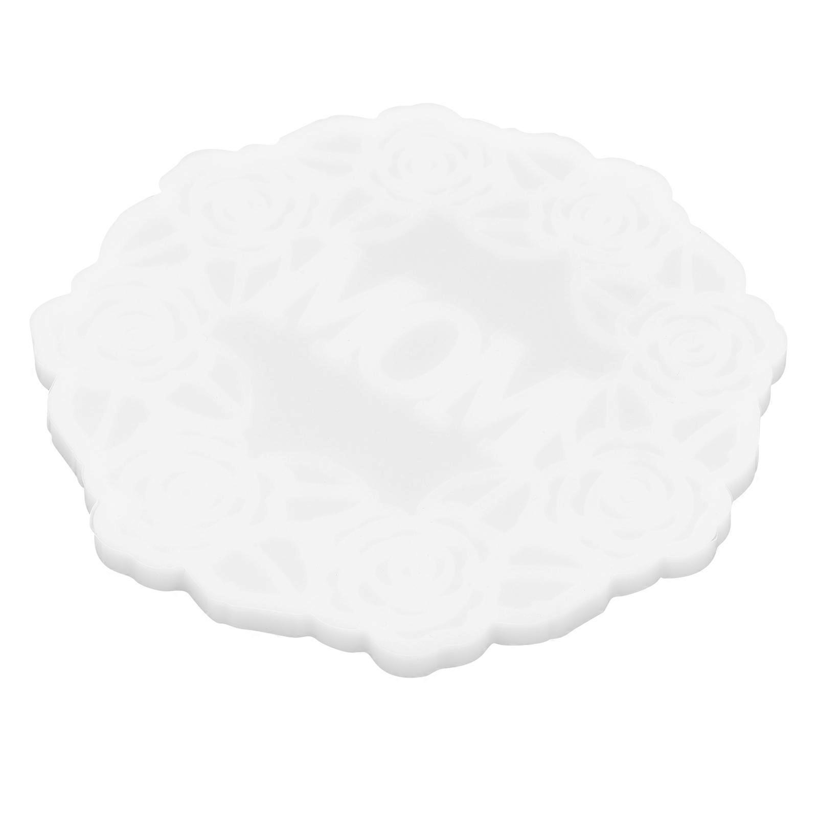 Cup Pad Mold Silicone Mat for Epoxy DIY Enthusiasts High-class Flexible Transparent 15X15cm 1Pack