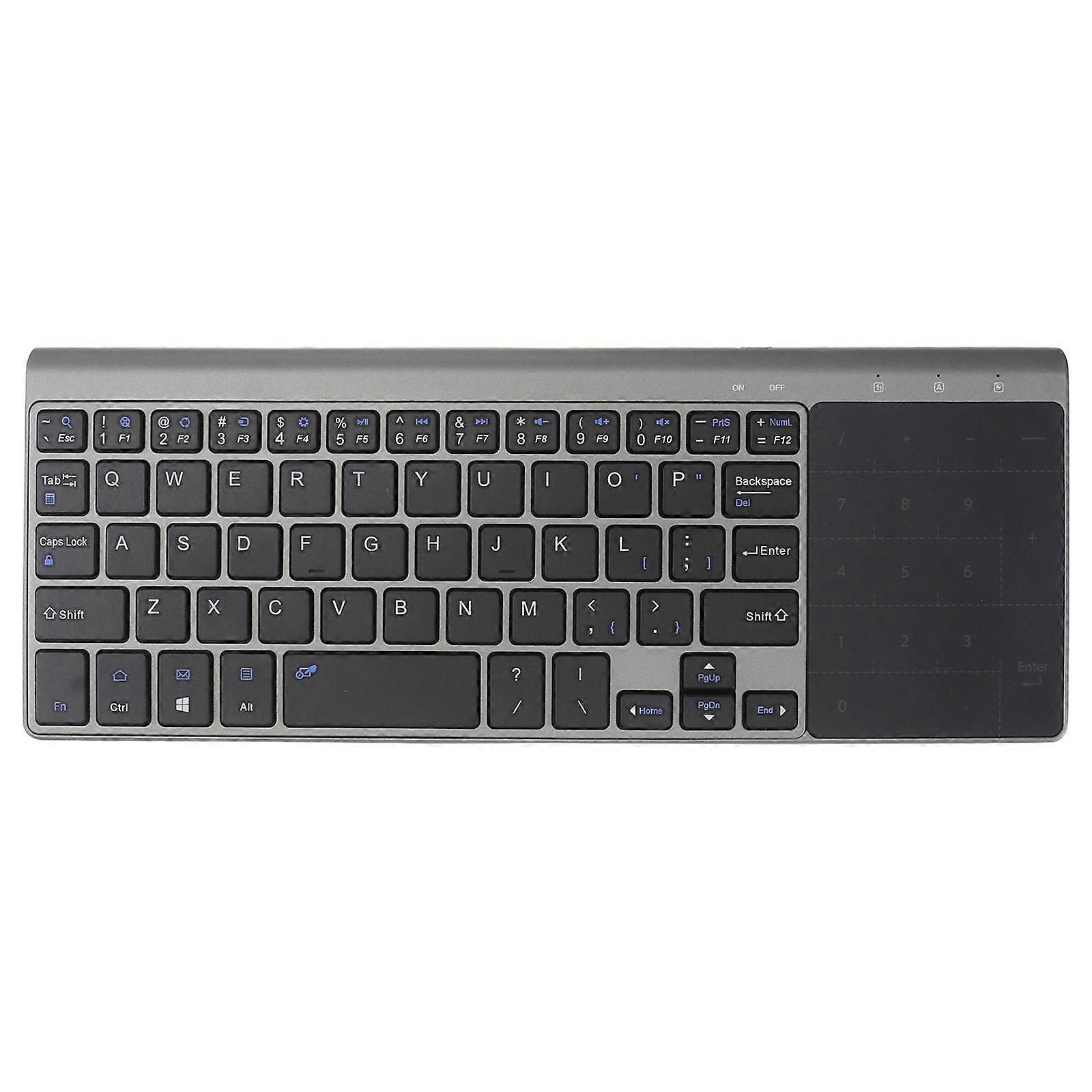 FRCOLOR 2.4GHz Wireless Computer Keyboard for Laptop Office Use No Battery Required
