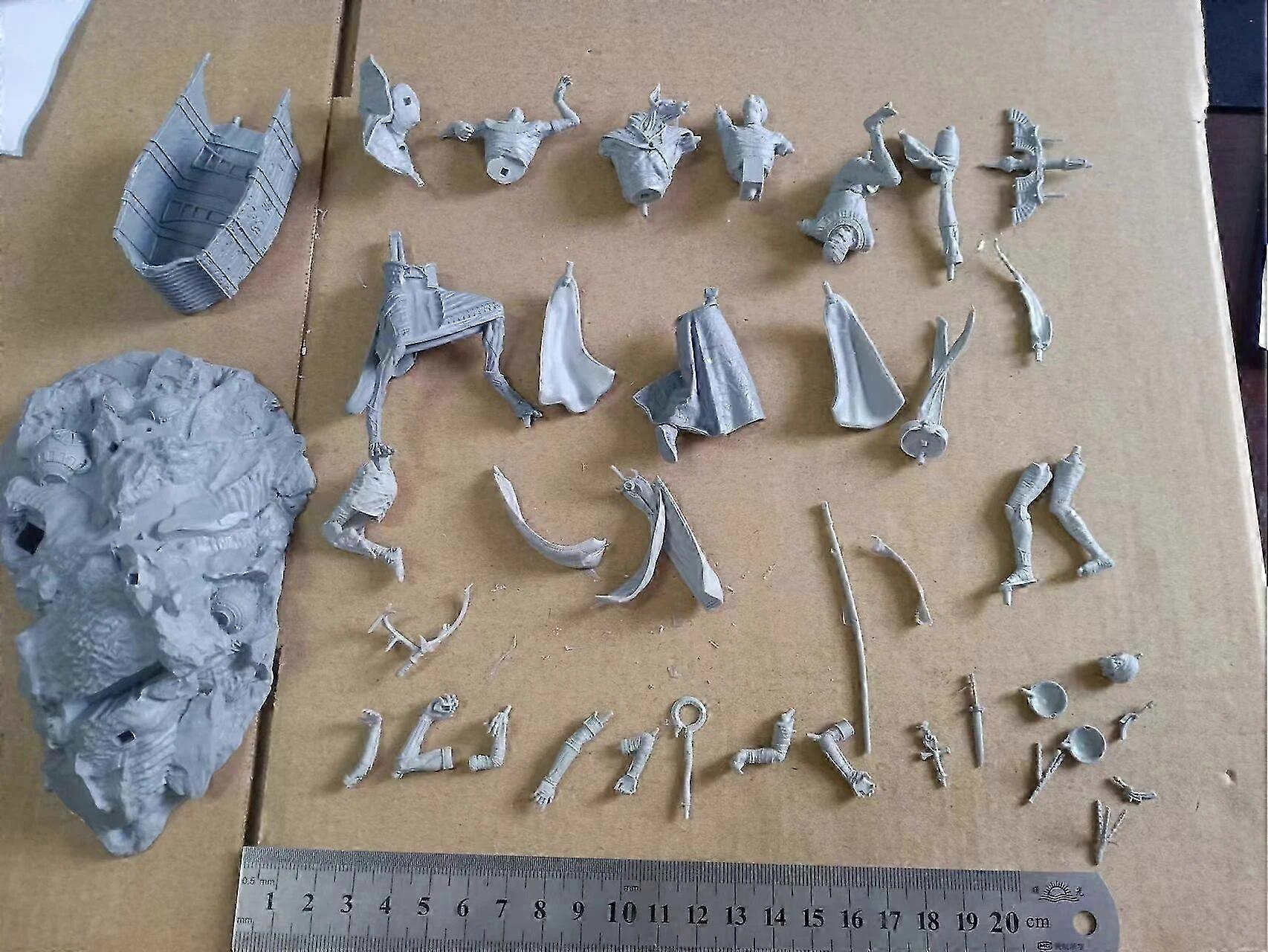 Angry Anubis Resin Figure 1/24 Scale 75mm Assembly Model Kit Unassembled and Unpainted Miniatures Toy