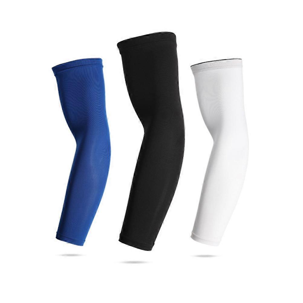 Athletic Arm Sleeve Men Polyester Elbow Protector Compression Pain Relief Sports Activities 2Pcs