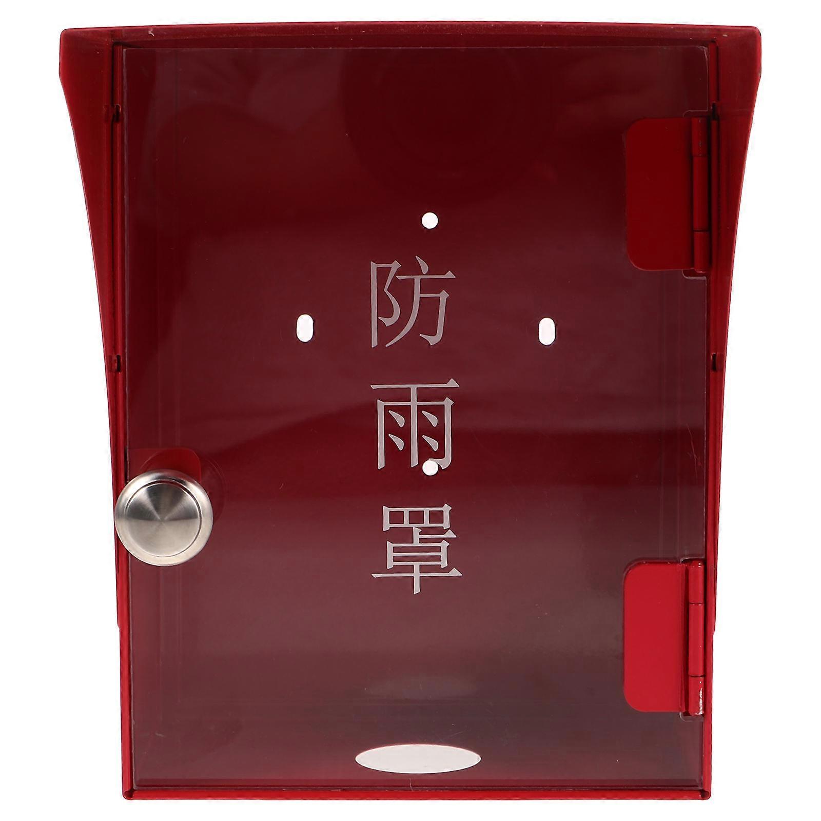 Universal Fire Sprinkler Protective Cover Easy To Install For Rainproof And Water Damage Prevention In Red 1Pack