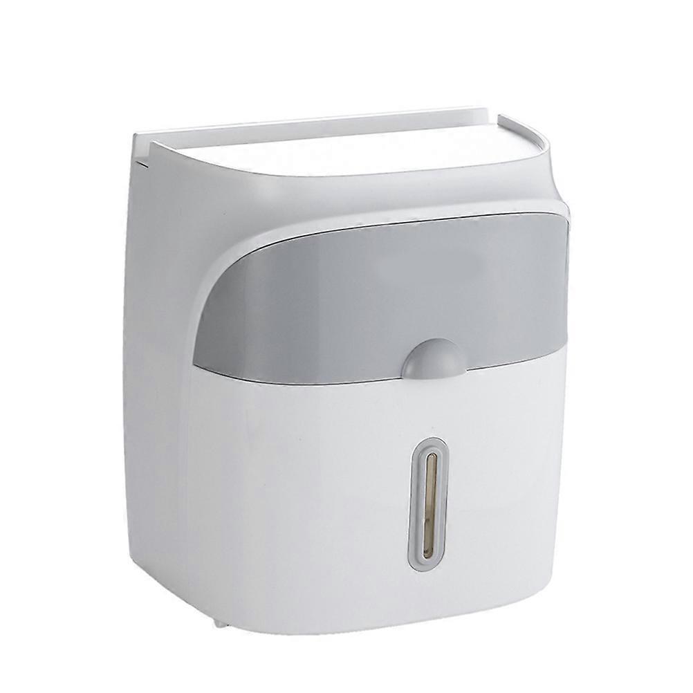 Perforation Dispenser For Bathroom Office Use 20.2X14.2Cm Light Grey Rectangular Storage 1Pack