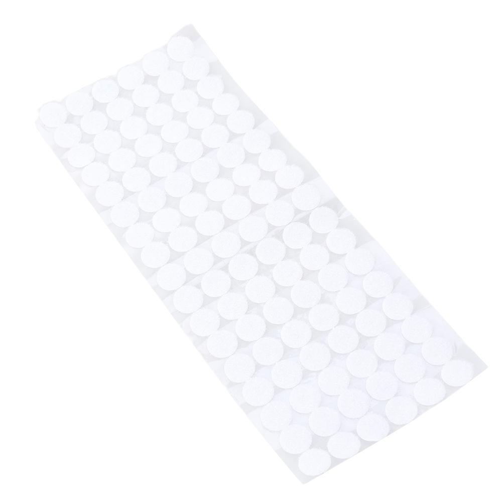 500pcs Round Self Adhesive Dot Stickers, Strong Backing Film, Durable DIY Accessories for Curtains, Cloth, Home & Office Use, White
