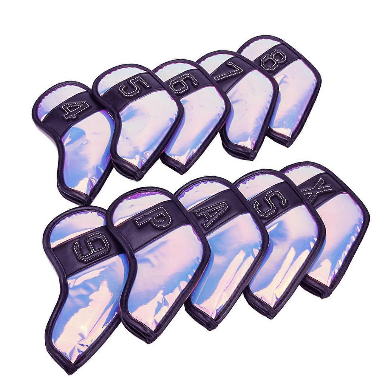 Practical Iron Golf Club Covers Dustproof Elegant Black Putting Club Head Covers Golf Accessories