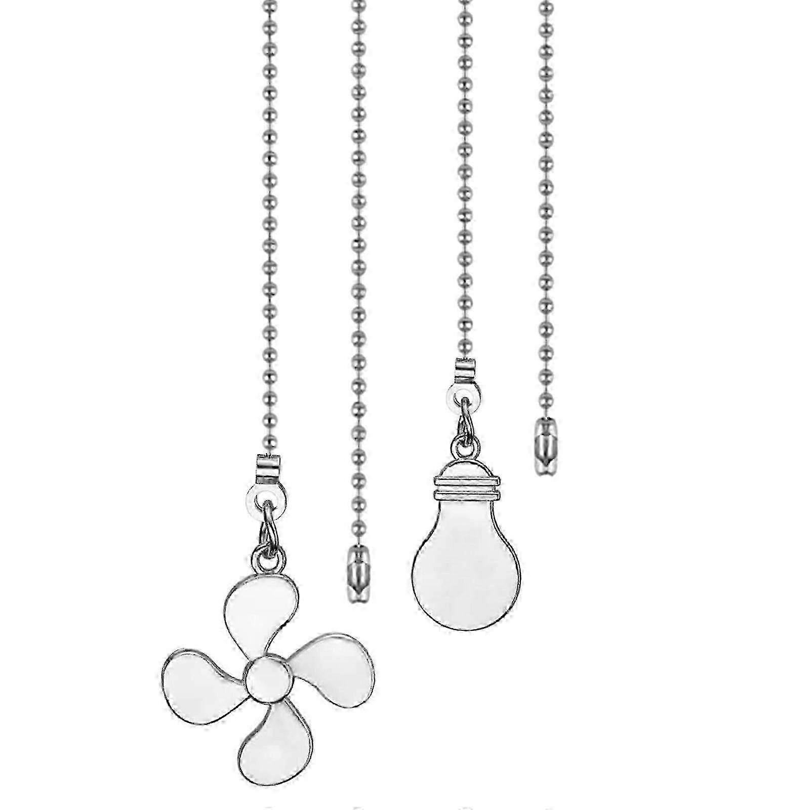 Steel Ceiling Fan Pull Chain Extension Convenient Extender for Easy Switches Acc