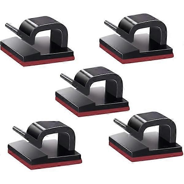 100 Self-Adhesive Cable Management Clips, Suitable for TV, PC, Knee