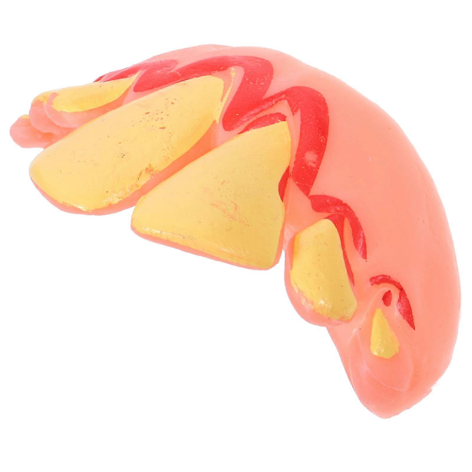 Funny Plastic Teeth for Home Use Orange Costume Accessory for Halloween Party Decor 8.5 Inches