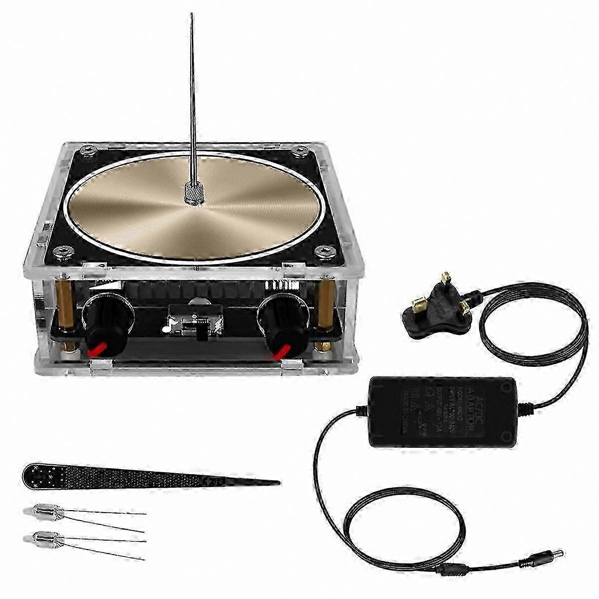 Wireless Energy Transfer Experiment Kit with Arc Plasma Coil for Science Education and Desktop Demonstration Plug Included