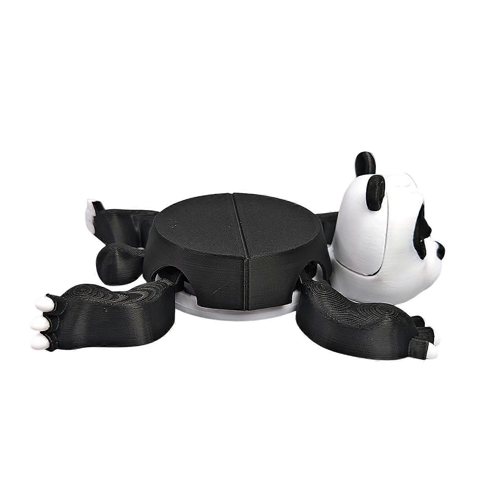 Fun and Practical 3D Printed Panda Coaster with Funny Expression Decorative Cup Mat Insulation Pad for Home Office Multicolor
