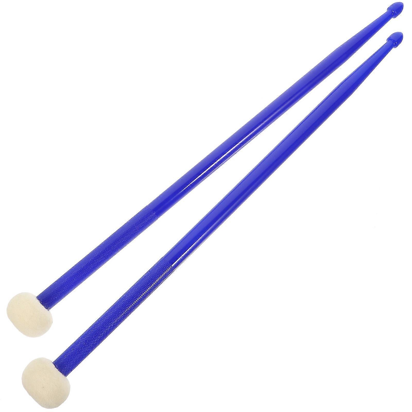 Professional Design Double End Drumsticks 1 Pair Ideal For Musicians Performance Long-term Use Dark Blue Color