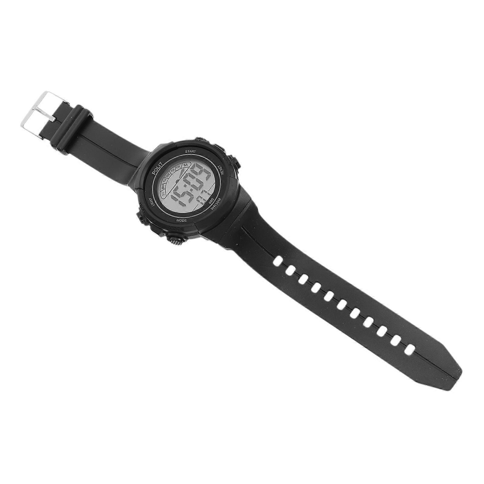 ساعات اليد الرياضية متعددة الوظائف للماء إنذار العرض الرقمي للأنشطة الخارجية 1 قطعة