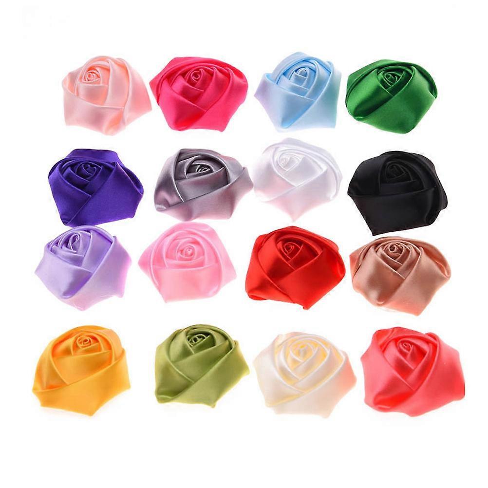 30Pcs High-end Fabric Ribbon Hair Accessory White 4Cm Ideal for Stage Performance and Special Occasions