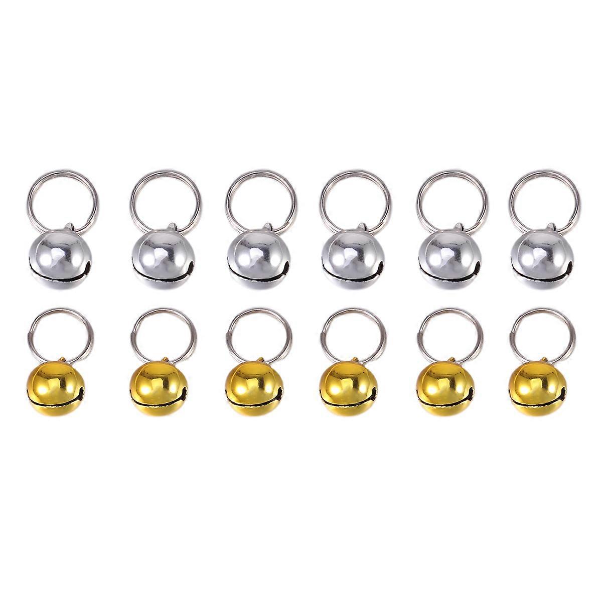 Pet Small Bells for Collar with Excellent Jingle Sound Assorted Color Metal 14mm