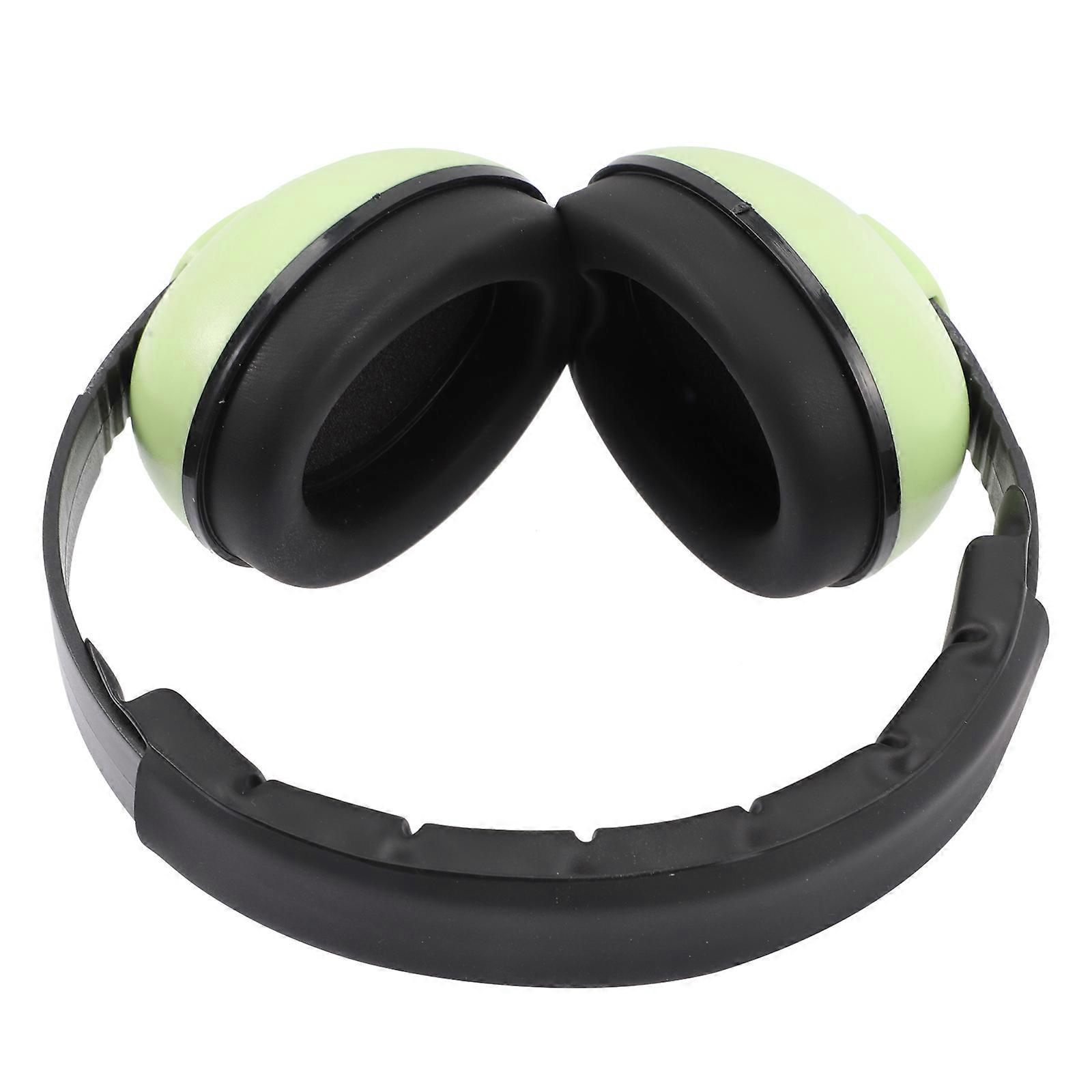 Children's Noise Cancelling Headphones Practical And Safe For Home Use Light Green Color 1 Pcs