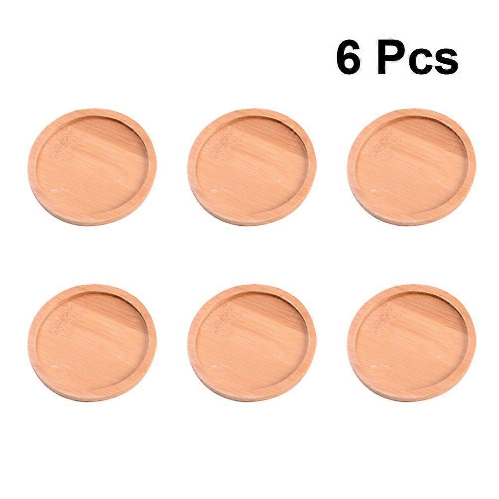 6PCS Tray for Placing Made of Plastic Khaki Color Simple Home Use Insulation Pads