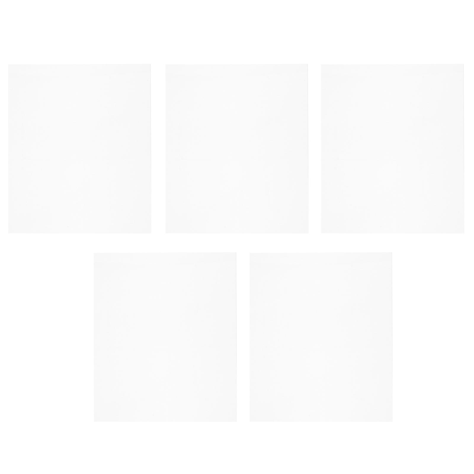 Acrylic Panels 5Pcs For Schoolwork And Art Projects In Transparent Material