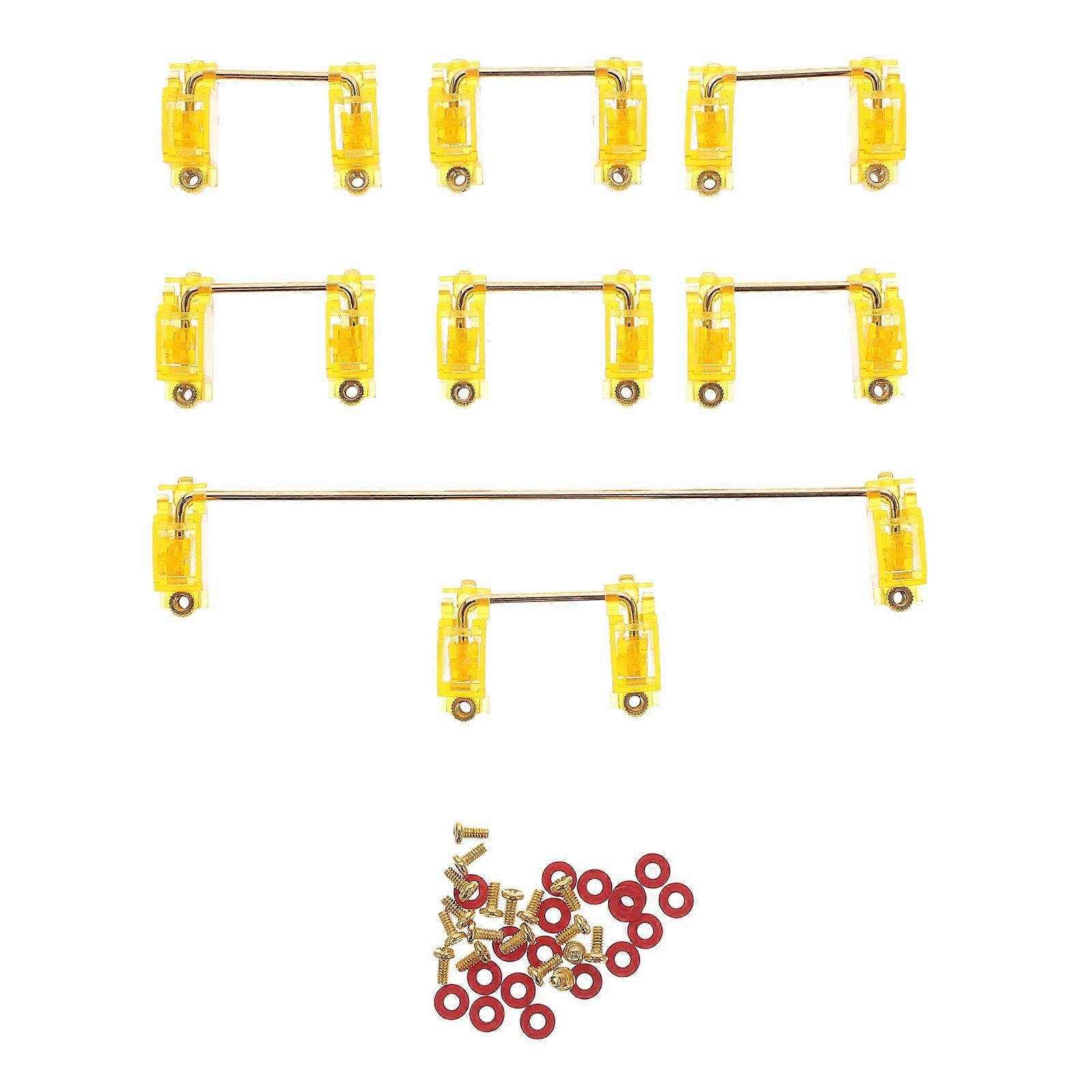 Gold Plated Satellite Shaft Set for Mechanical Keyboard DIY – Enhances Stability and Comfort for Space Bar, Enter, and Backspace Keys