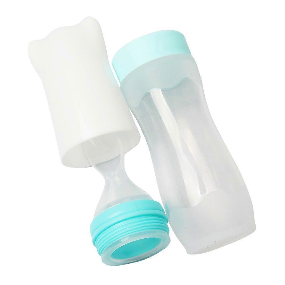 Silicone Feeder Feeding Cup Blue Squeezing Design For Outdoor Use 1Pack