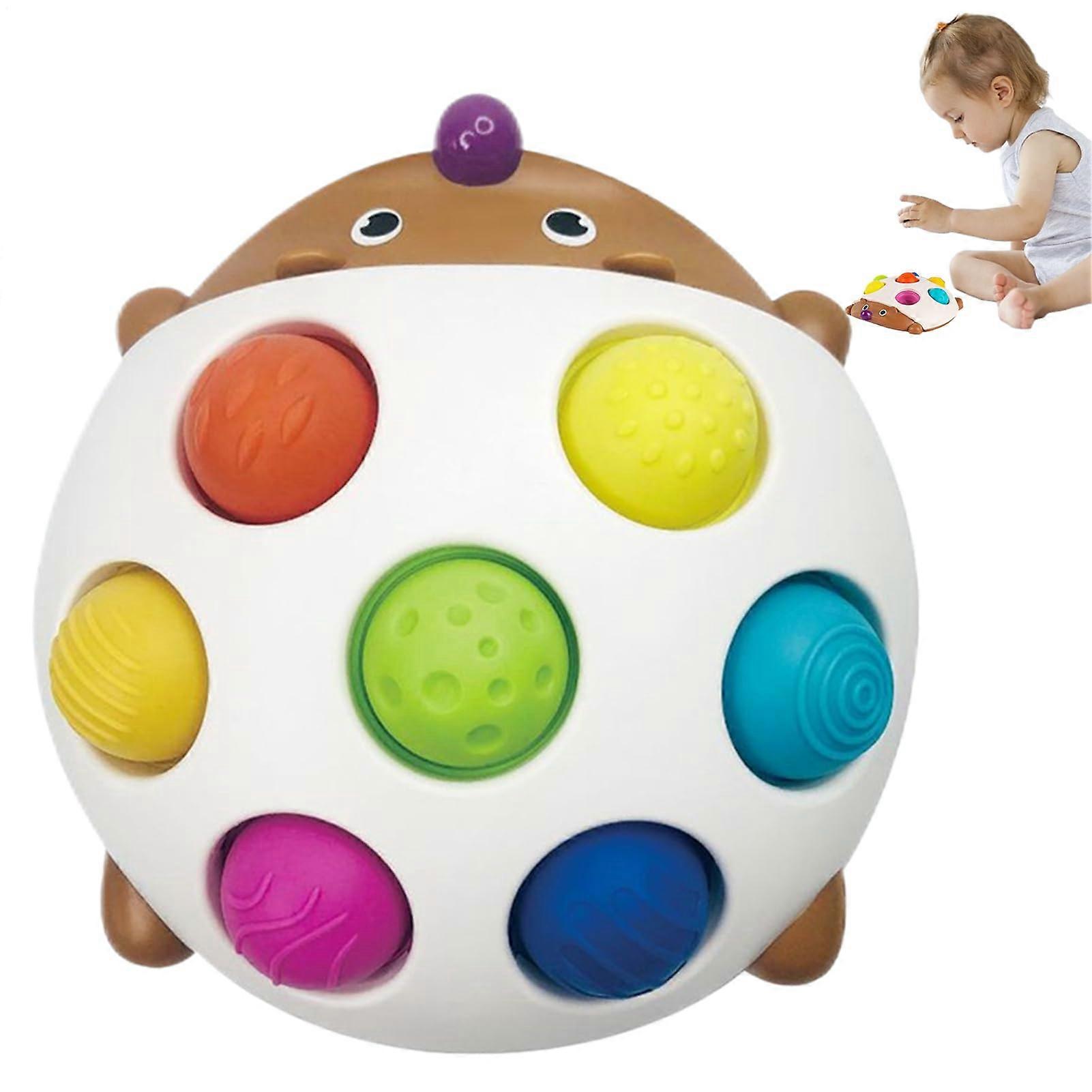 Toddler Squeeze Board Toy, Cute Hedgehog Shape Fidget Board, Sensory Toy for Boys and Girls, 6.5x6.1x2.56 Inches