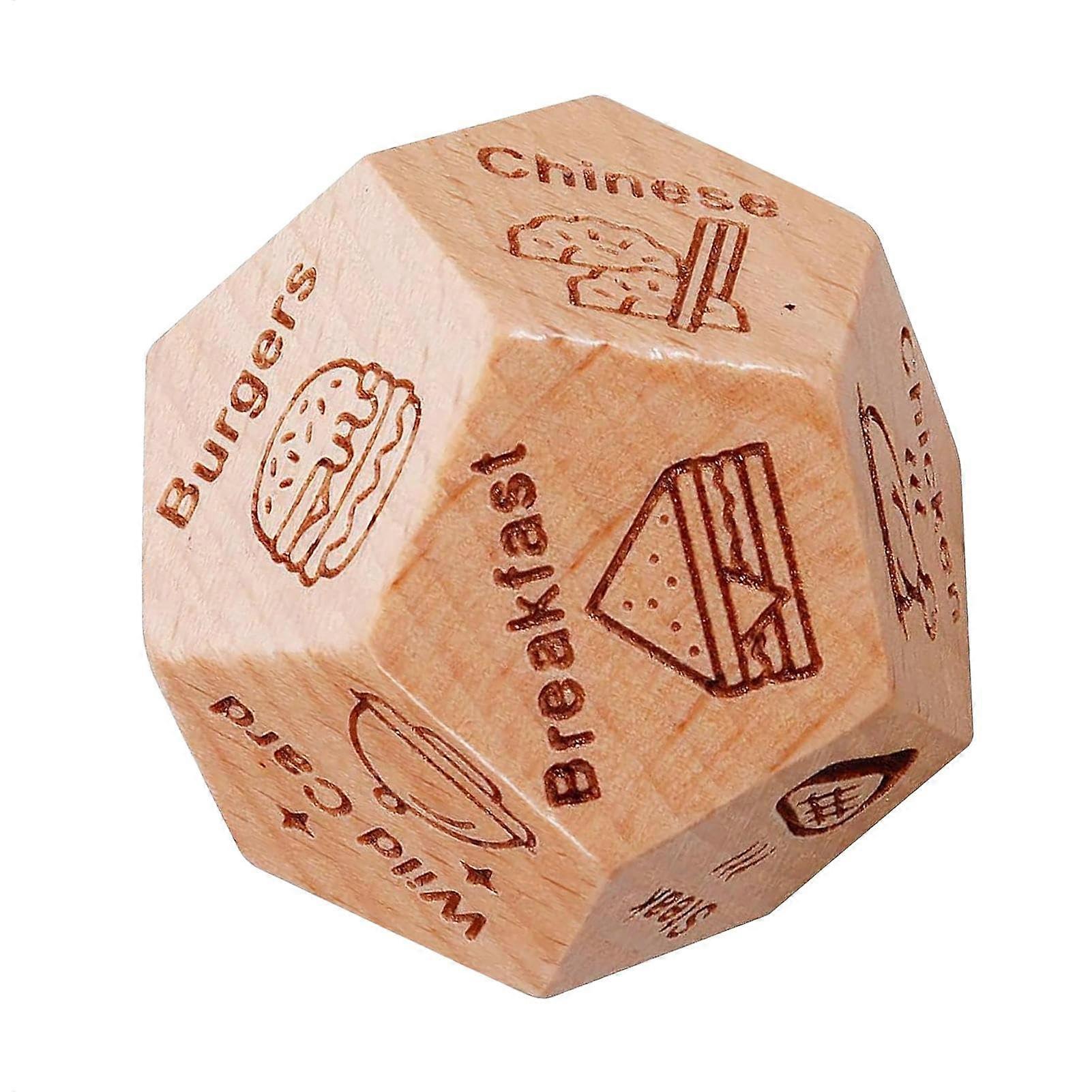 Date Night Dice Game  Wooden Dice for Couples  Romantic Dinner Game