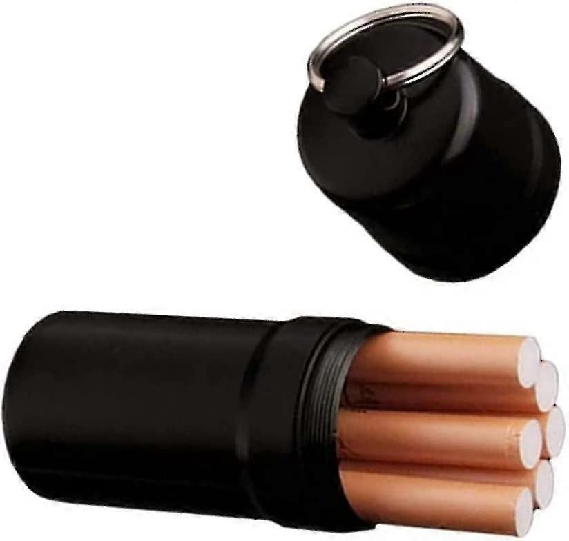 1 X Waterproof Portable Cigarette Case With Keychain For Men And Women (black)