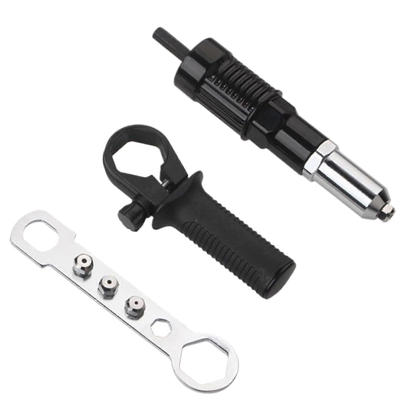 Set of Rivet Adapter  Accessory for Electric Drills  Portable Rivet Adapter Set for Garage, Construction, Household, Mechanic Maintenance