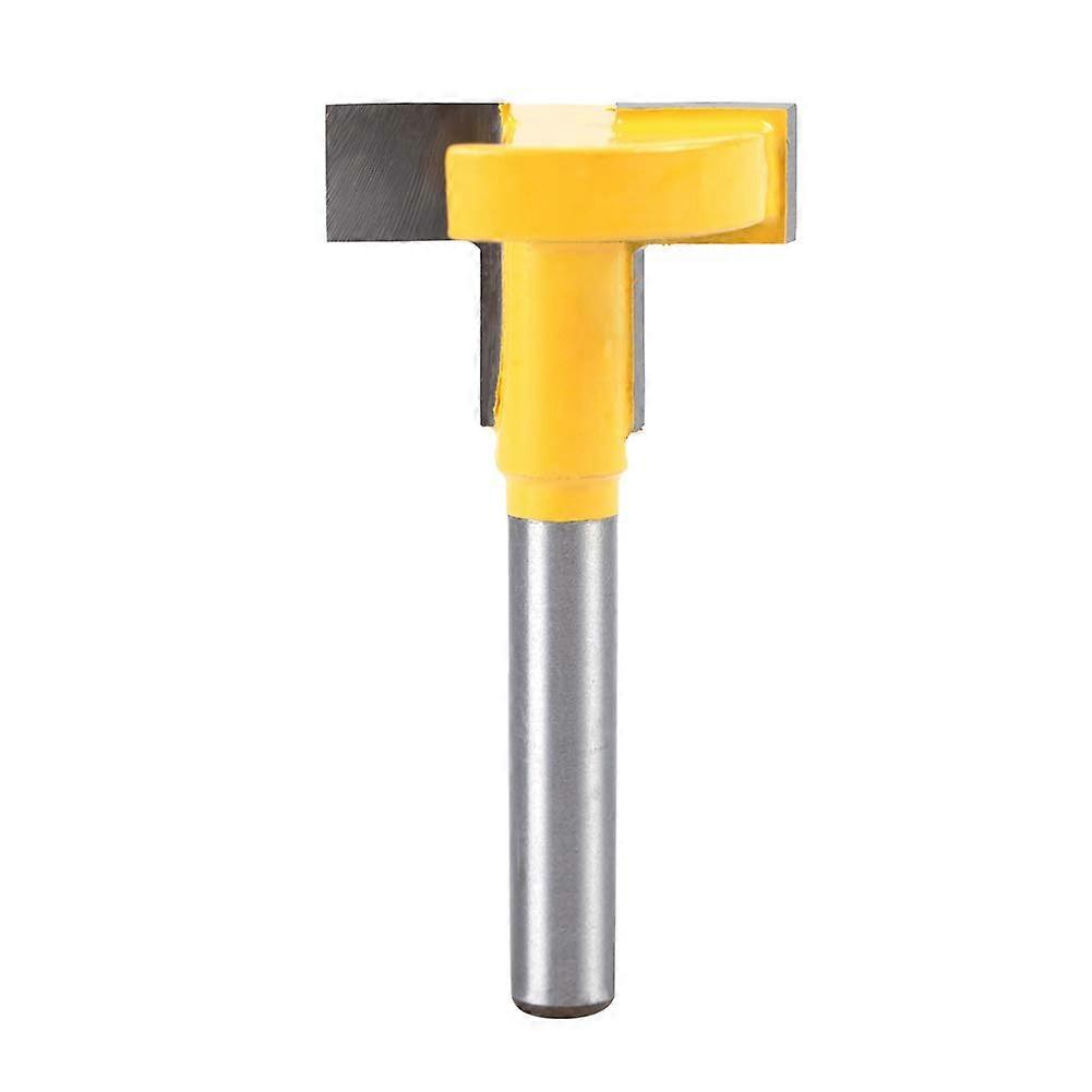 1/4 Shank Carbide T Slot Router Bit 27 mm Cutter Head For Pine Softwood Heat-Tolerant Coating Fits Trimmers/Engravers