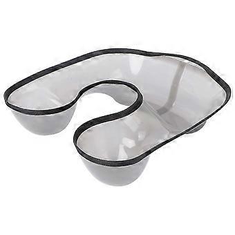 Hairdressing Perm Neck Bowl for Home Salon Use - Black Water Collection Tool 35x33x8cm, Hair Wash Basin for Hairdressers (1 Pack)