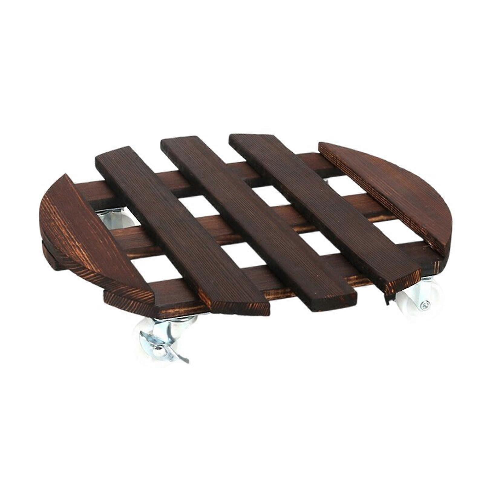 Rot Resistant Outdoor Plant Pot Tray with 360-Degree Swivel Wheels, Heavy-Duty Mobility for Garden and Patio Use