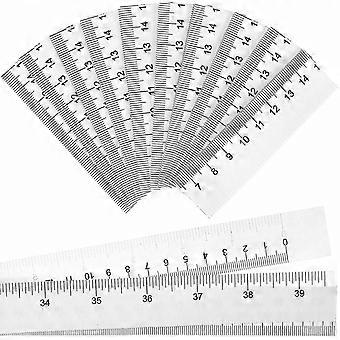 100-Pack Disposable Paper Measuring Tapes, Double-Scale Body ...