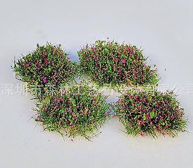 10pcs Artificial Decorative Grass Clusters for Model Train Dollhouse DIY Simulated Miniature Greenery Realistic Simulation Grass Tufts for Diorama Out
