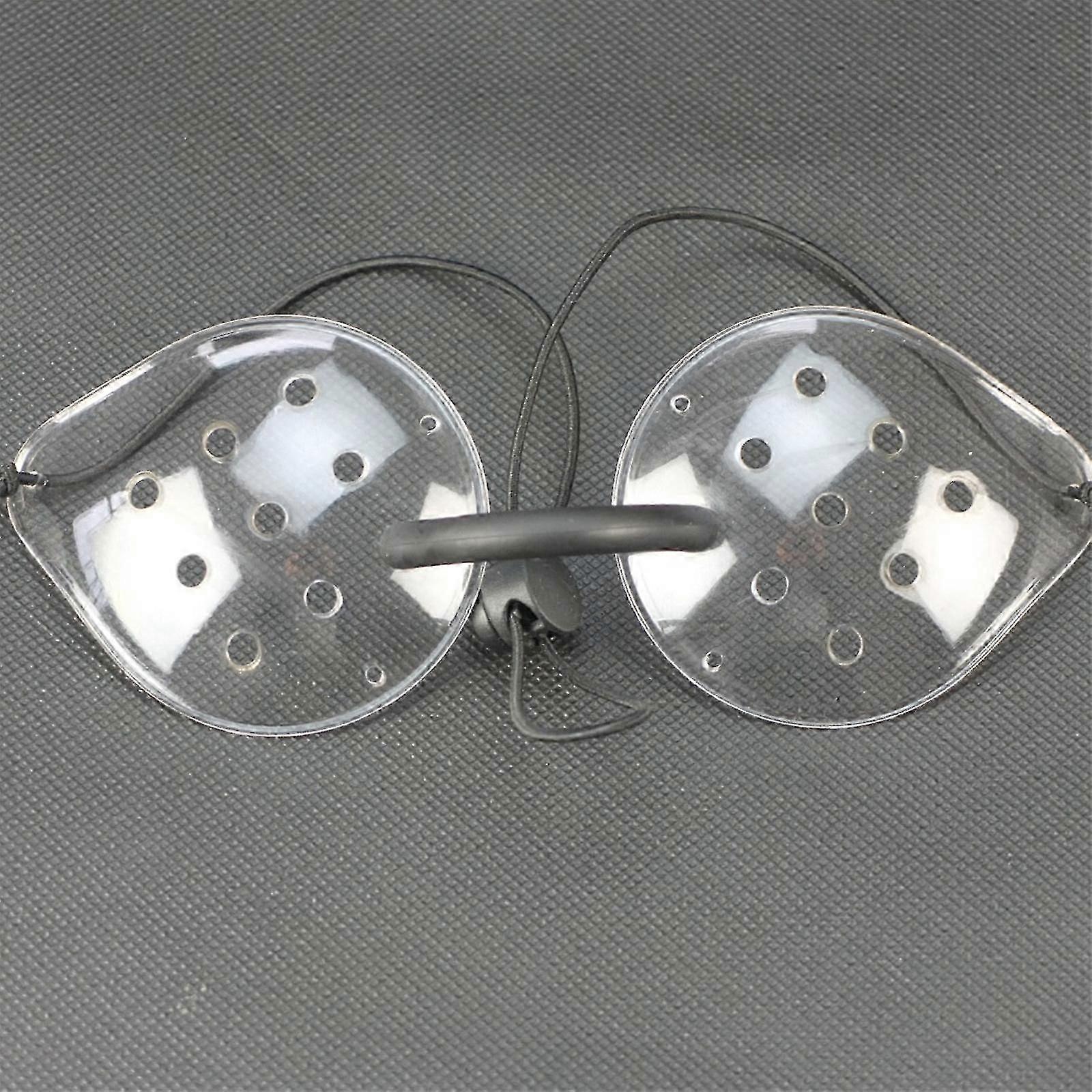 Porous Transparent Eye Mask, 9-hole Plastic Eye Patches, Porous Breathable Comfortable Eye Protection With Telescopic Rope For Postoperative Recovery-