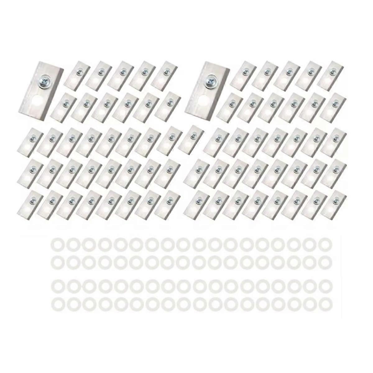 72 stk erstatningsblader for Luba & Yuka All Series erstatning robotgressklipperblader sølv