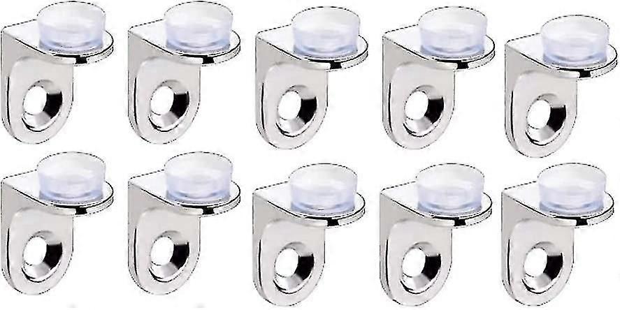 10-pack Mounting Brackets Fix Glass Shelf Bracket Nail Support With Chuck Wall Mount Bracket